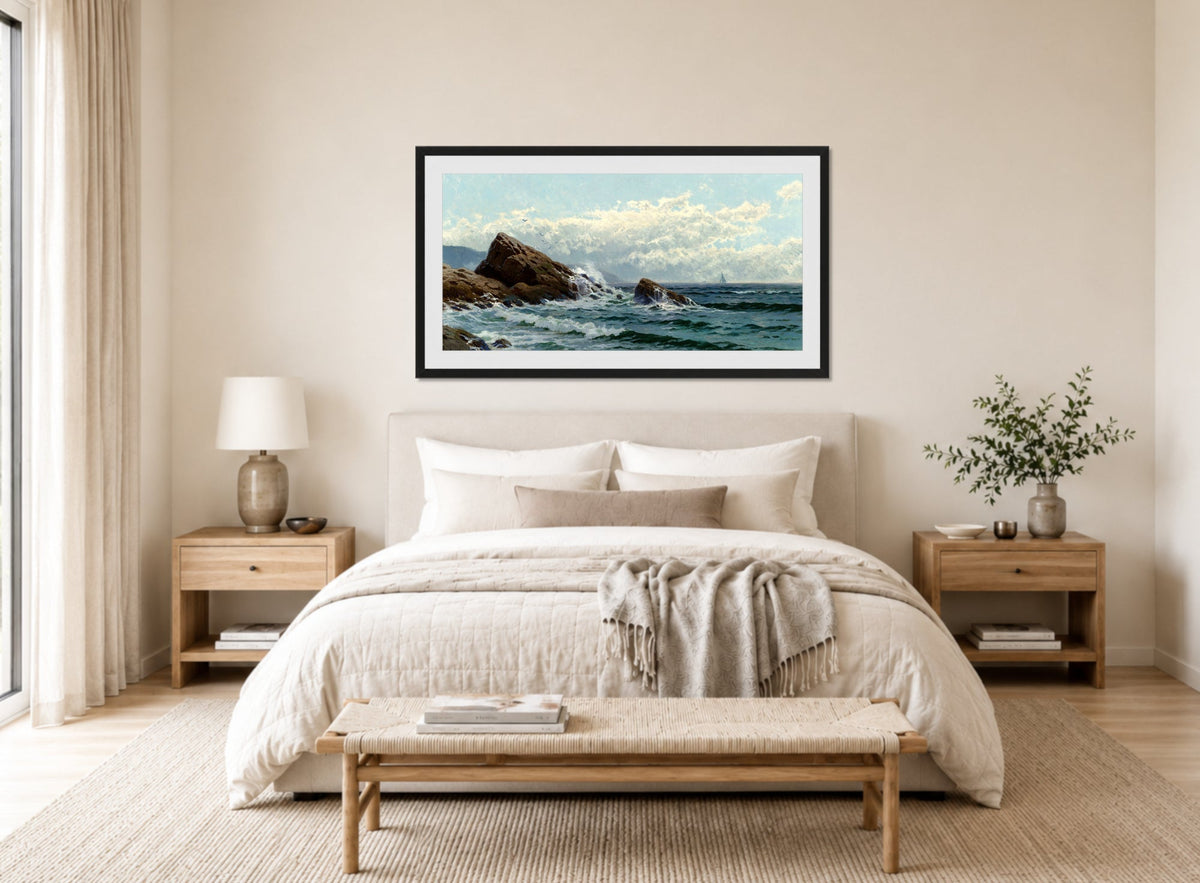 Alfred Thompson Bricher, Crashing Waves — bedroom
