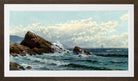 Alfred Thompson Bricher, Crashing Waves — brown frame