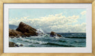 Alfred Thompson Bricher, Crashing Waves — gold frame