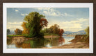 Alfred Thompson Bricher, Early Autumn on Esopus Creek — brown frame