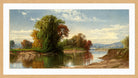 Alfred Thompson Bricher, Early Autumn on Esopus Creek — oak frame