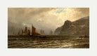 Alfred Thompson Bricher, Fishing Boats at Sea (1876–1877) — rolled canvas