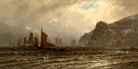 Alfred Thompson Bricher, Fishing Boats at Sea (1876–1877) — unframed