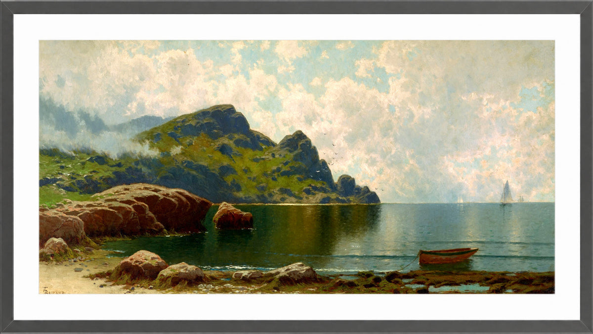 Alfred Thompson Bricher, Grand Manan (circa 1888) — dark grey frame