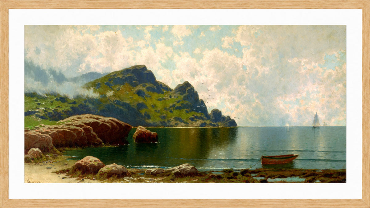 Alfred Thompson Bricher, Grand Manan (circa 1888) — oak frame
