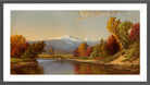 Alfred Thompson Bricher, Late Autumn in the White Mountains — dark grey frame