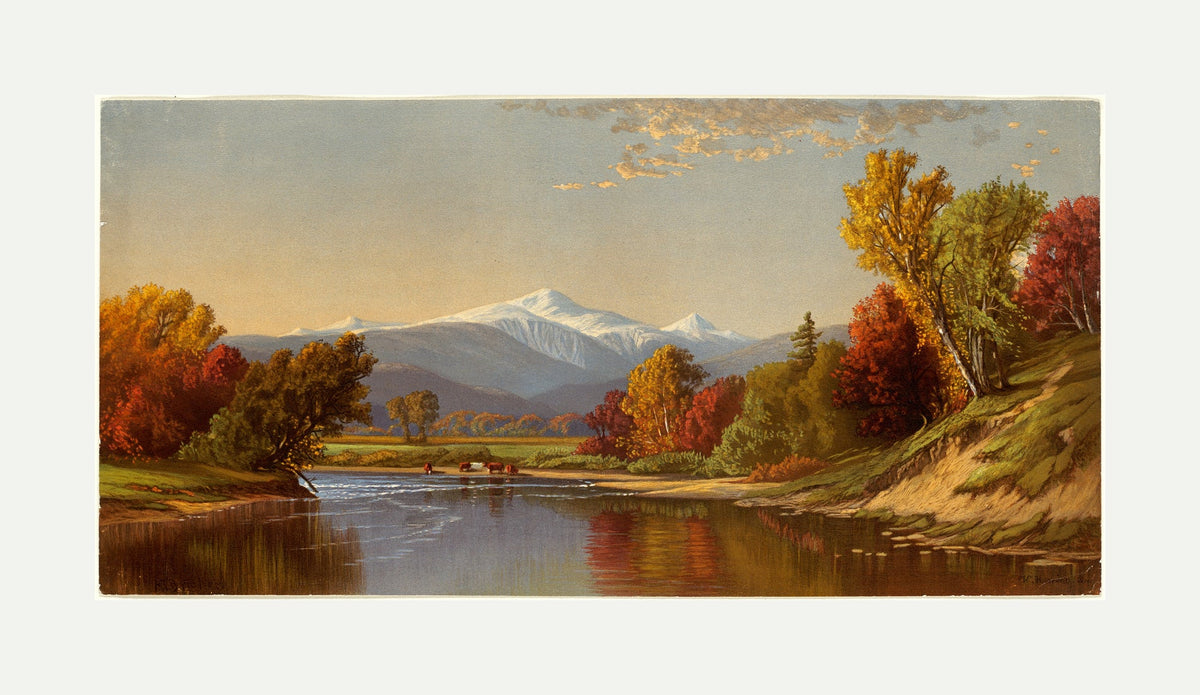 Alfred Thompson Bricher, Late Autumn in the White Mountains — rolled canvas