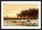 Alfred Thompson Bricher, Late Autumn, Saco River — black frame