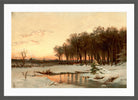 Alfred Thompson Bricher, Late Autumn, Saco River — dark grey frame