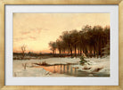 Alfred Thompson Bricher, Late Autumn, Saco River — gold frame