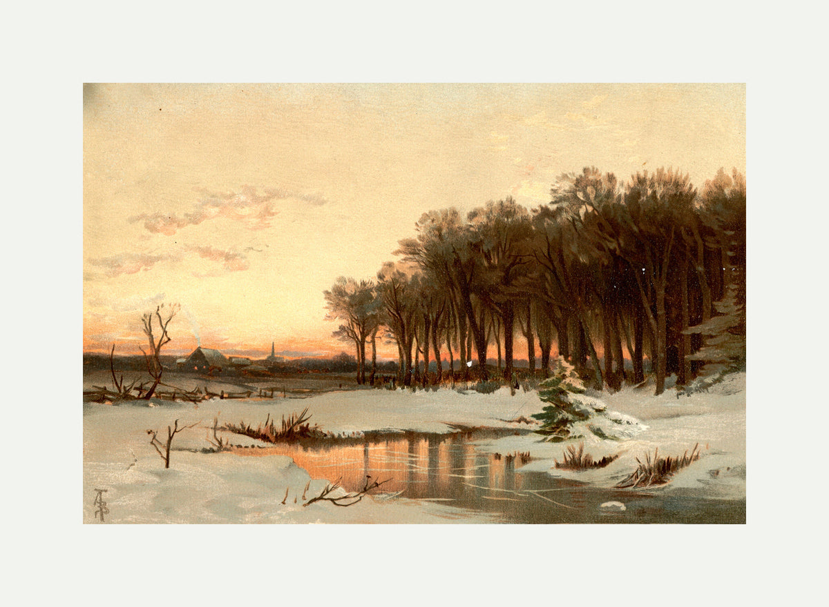 Alfred Thompson Bricher, Late Autumn, Saco River — rolled canvas