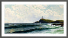Alfred Thompson Bricher, Lighthouse by the Sea — dark grey frame