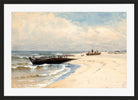 Alfred Thompson Bricher, Low Tide (1880) — black frame