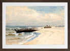 Alfred Thompson Bricher, Low Tide (1880) — brown frame