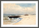 Alfred Thompson Bricher, Low Tide (1880) — dark grey frame