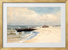 Alfred Thompson Bricher, Low Tide (1880) — gold frame