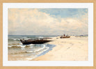 Alfred Thompson Bricher, Low Tide (1880) — oak frame