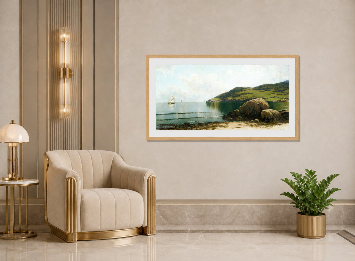 Alfred Thompson Bricher, Marine Landscape (circa 1895) — art deco roomset