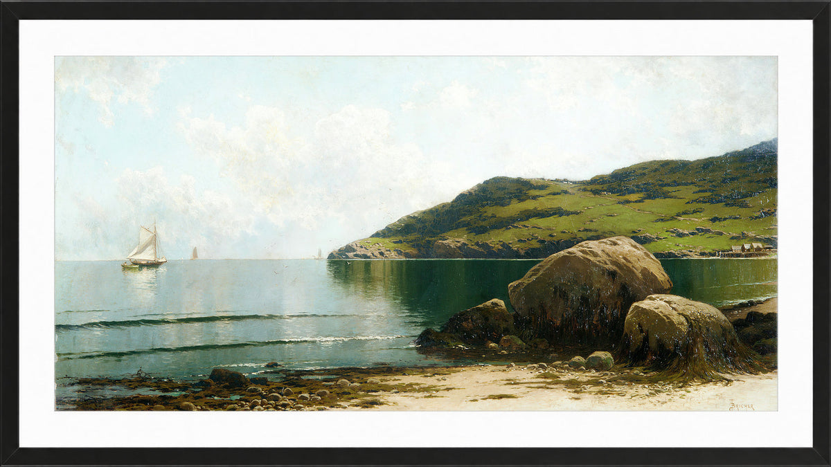 Alfred Thompson Bricher, Marine Landscape (circa 1895) — black frame