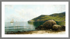 Alfred Thompson Bricher, Marine Landscape (circa 1895) — light grey frame