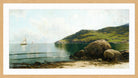 Alfred Thompson Bricher, Marine Landscape (circa 1895) — oak frame