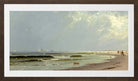 Alfred Thompson Bricher, Newport Beach (1872) — brown frame