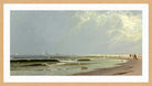 Alfred Thompson Bricher, Newport Beach (1872) — oak frame