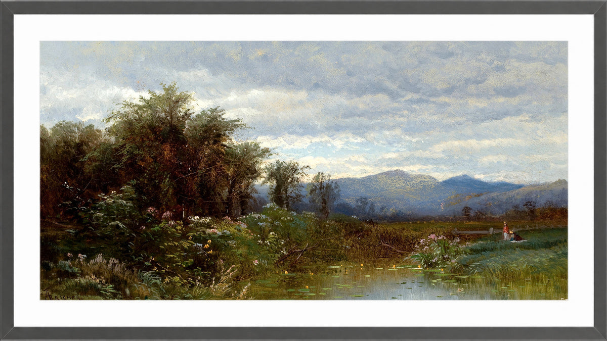 Alfred Thompson Bricher, North Conway, New Hampshire (circa 1858) — dark grey frame