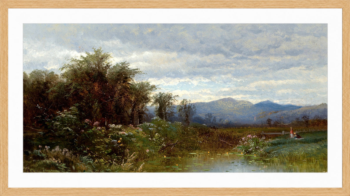 Alfred Thompson Bricher, North Conway, New Hampshire (circa 1858) — oak frame
