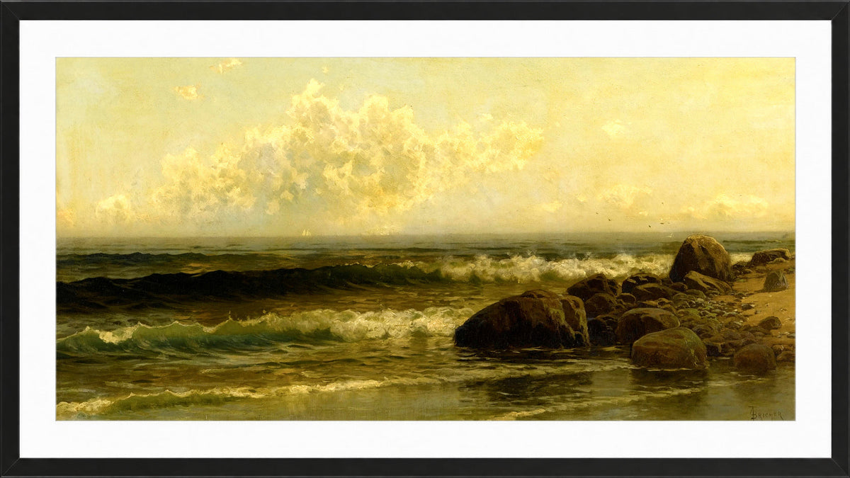 Alfred Thompson Bricher, On the Coast (circa 1890) — black frame
