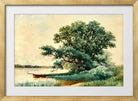 Alfred Thompson Bricher, Punt on a River — gold frame