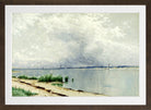 Alfred Thompson Bricher, Reflected Reeds (circa 1875) — brown frame