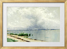 Alfred Thompson Bricher, Reflected Reeds (circa 1875) — gold frame
