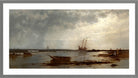Alfred Thompson Bricher, Seascape (1878) — light grey frame