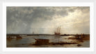 Alfred Thompson Bricher, Seascape (1878) — white frame