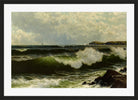 Alfred Thompson Bricher, Seascape (1885–1890) — black frame