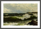 Alfred Thompson Bricher, Seascape (1885–1890) — dark grey frame