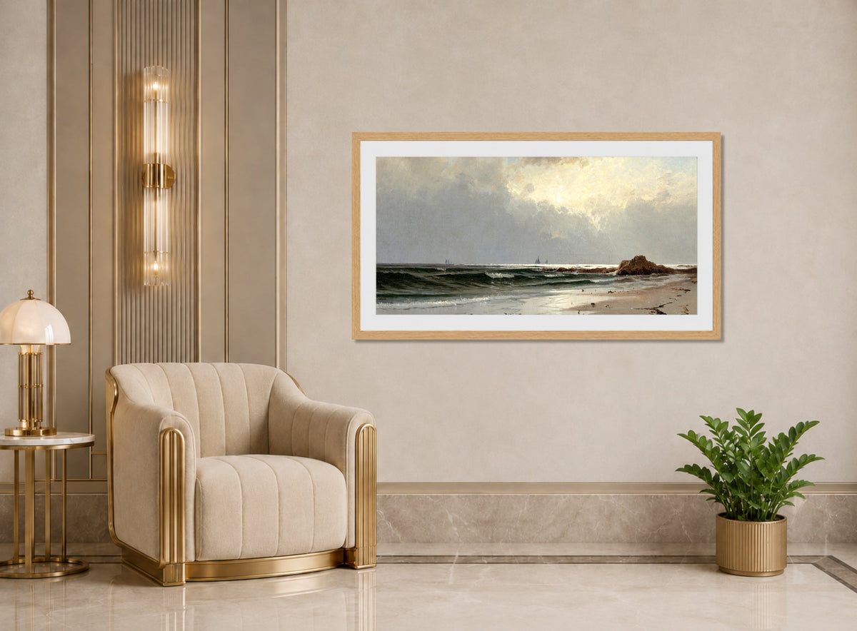 Alfred Thompson Bricher, Seascape — art deco roomset