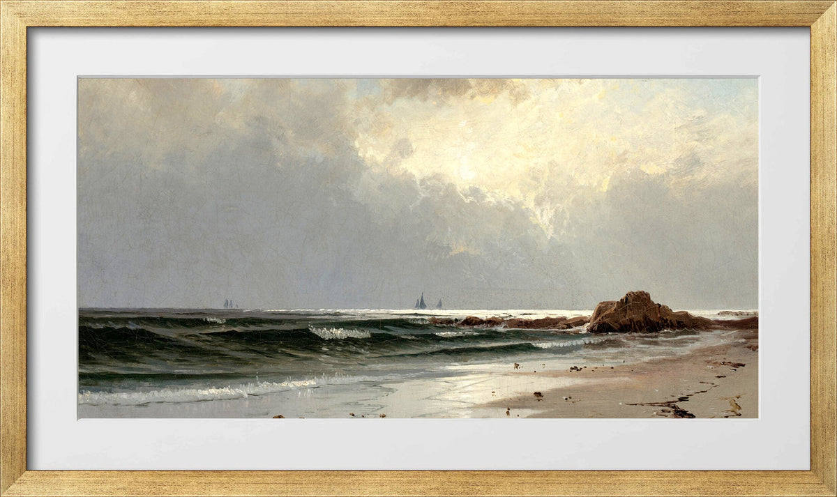 Alfred Thompson Bricher, Seascape — gold frame