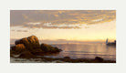 Alfred Thompson Bricher, Sunset on the Coast (1880) — rolled canvas