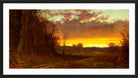 Alfred Thompson Bricher, Twilight in the Wilderness (1865) — black frame