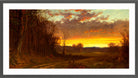 Alfred Thompson Bricher, Twilight in the Wilderness (1865) — dark grey frame