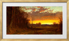 Alfred Thompson Bricher, Twilight in the Wilderness (1865) — gold frame