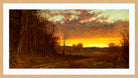 Alfred Thompson Bricher, Twilight in the Wilderness (1865) — oak frame