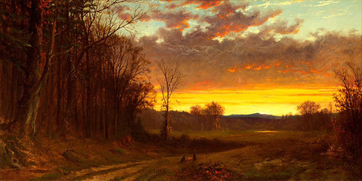 Alfred Thompson Bricher, Twilight in the Wilderness (1865) — unframed