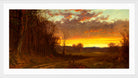 Alfred Thompson Bricher, Twilight in the Wilderness (1865) — white frame