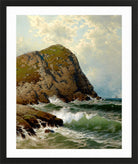 Alfred Thompson Bricher, White Head, Monhegan — black frame
