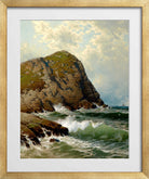 Alfred Thompson Bricher, White Head, Monhegan — gold frame
