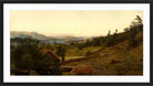 Amaldus Nielsen Print, Aften, Stord (1890) in a black frame