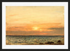 Amaldus Nielsen Print, Aftenstemning (1894) in a black frame
